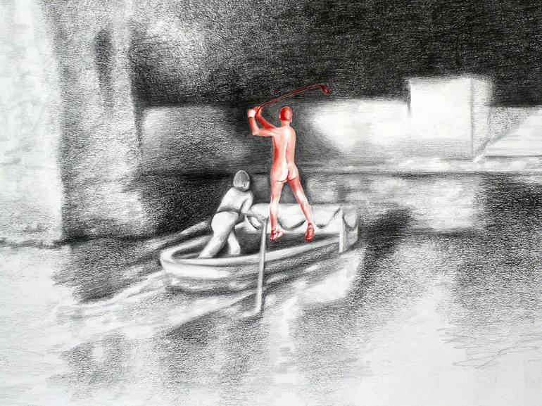 Original Figurative Landscape Drawing by Mona von Wittlage