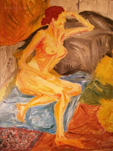 Original Nude Painting by LEON XLVII