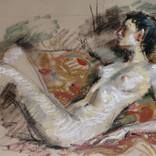 Nude figure etude by Samir Rakhmanov