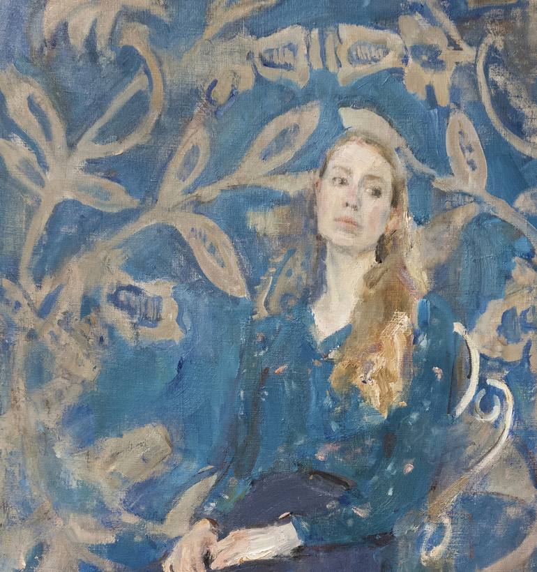 Original Impressionism Portrait Painting by Samir Rakhmanov