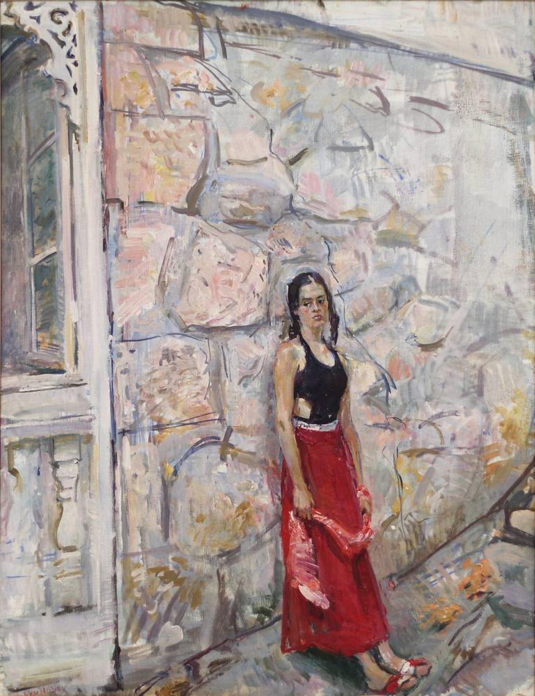 Behind The Window Painting By Samir Rakhmanov Saatchi Art