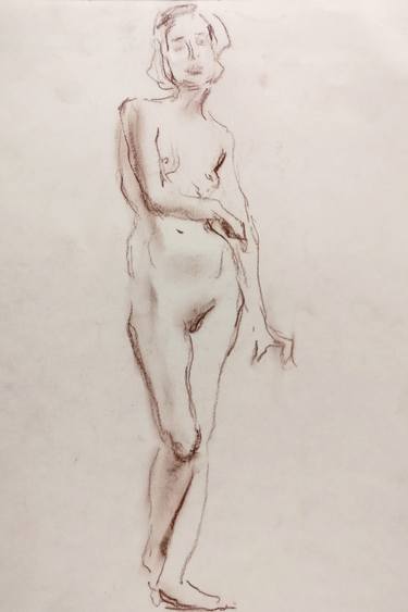 Print of Figurative Nude Drawings by Samir Rakhmanov