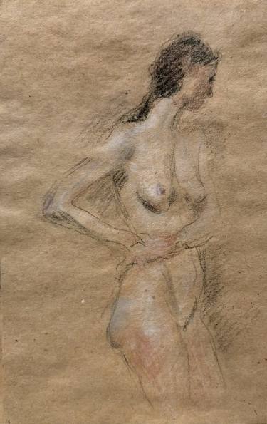 Print of Figurative Nude Drawings by Samir Rakhmanov