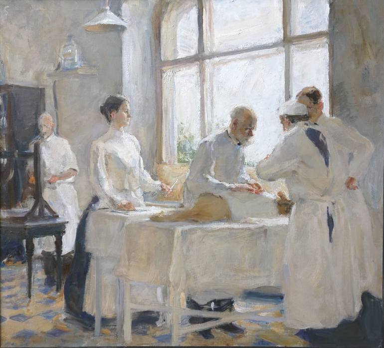 Original Figurative Science/Technology Painting by Samir Rakhmanov