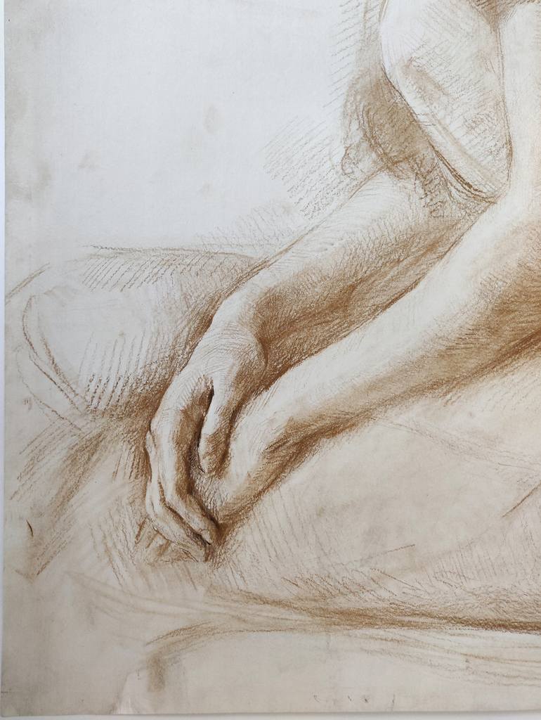 Original Figurative People Drawing by Samir Rakhmanov