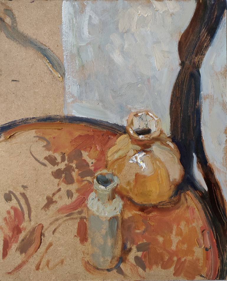 Still life on a chair Painting by Samir Rakhmanov | Saatchi Art