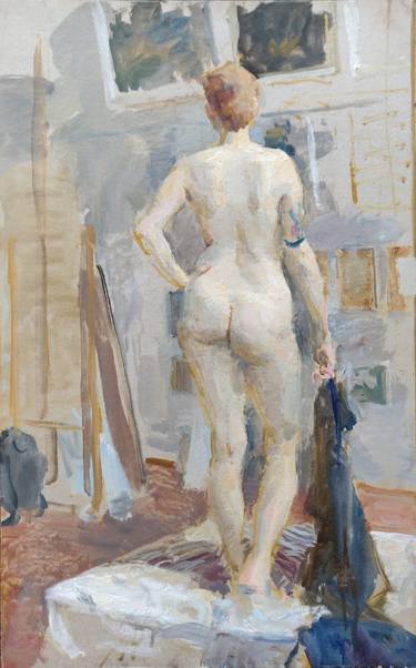 Print of Nude Paintings by Samir Rakhmanov