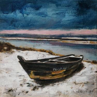 Original Expressionism Boat Paintings by Mariusz Robert Drabarek