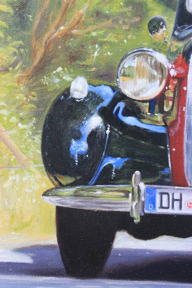 Original Fine Art Automobile Painting by Doris Hauptmann