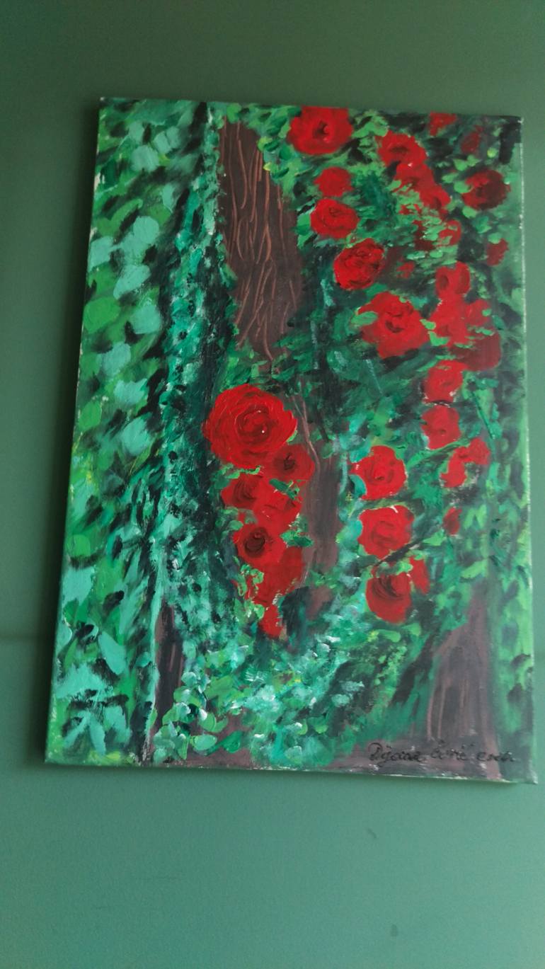 Original Realism Floral Painting by Dijana ČOvić