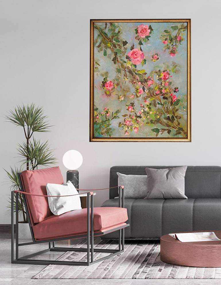 Original Fine Art Floral Painting by Dijana Čović