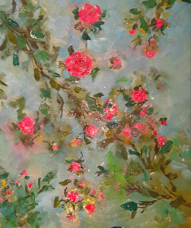 Original Fine Art Floral Painting by Dijana Čović