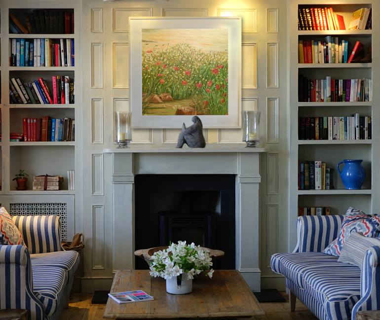 Original Contemporary Floral Painting by Angeles M Pomata