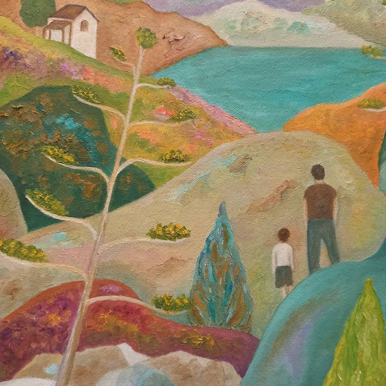 Original Landscape Painting by Angeles M Pomata