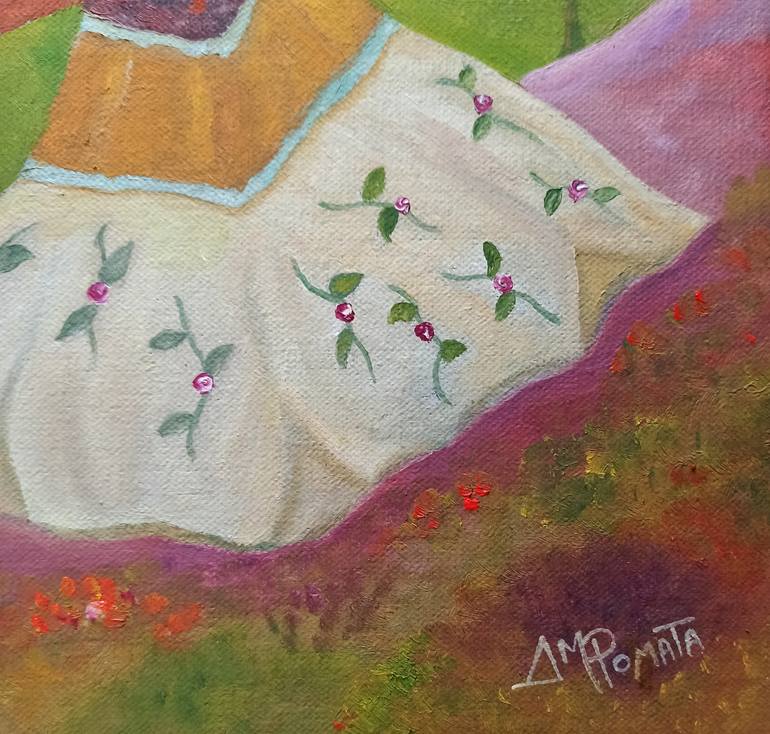 Original Contemporary Landscape Painting by Angeles M Pomata