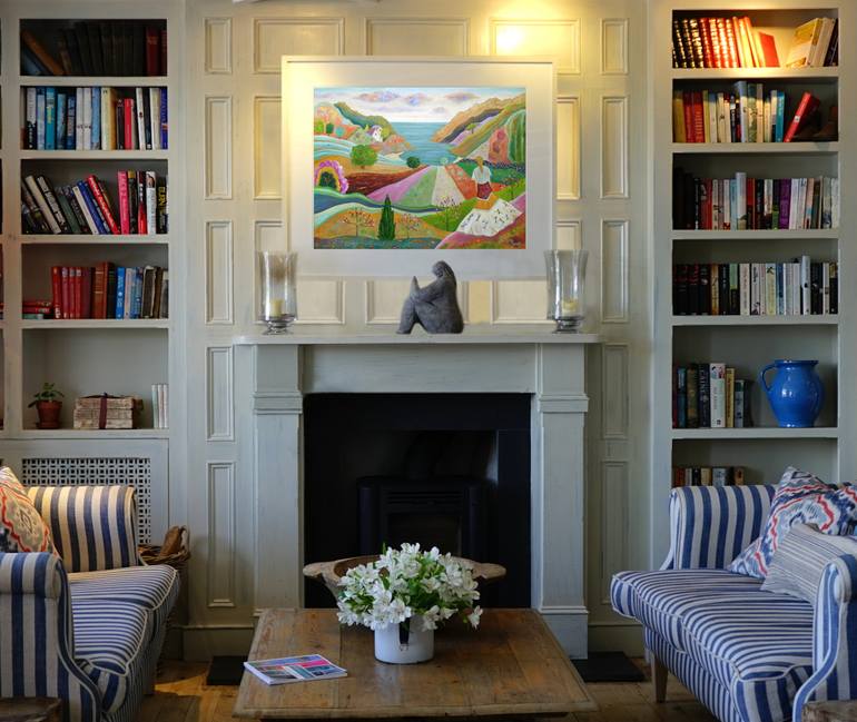 Original Contemporary Landscape Painting by Angeles M Pomata