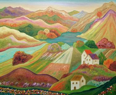 Original Landscape Paintings by Angeles M Pomata