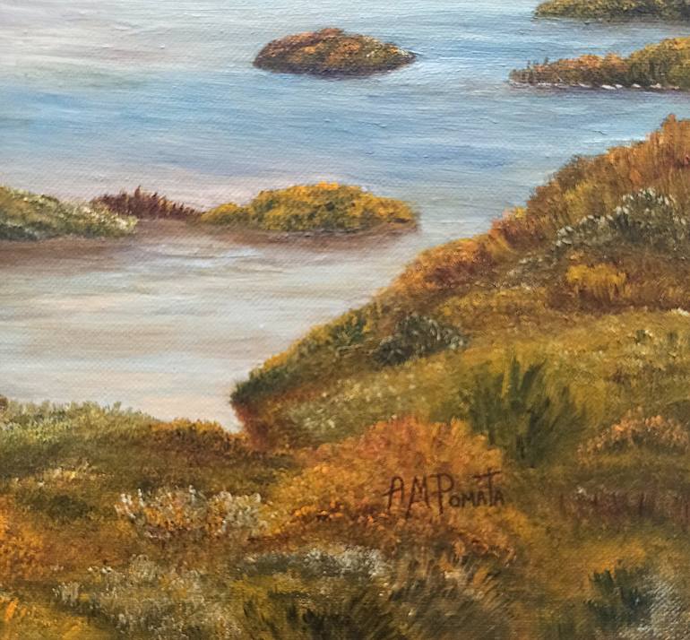 Original Contemporary Seascape Painting by Angeles M Pomata