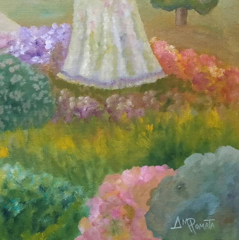 Original Impressionism Landscape Painting by Angeles M Pomata