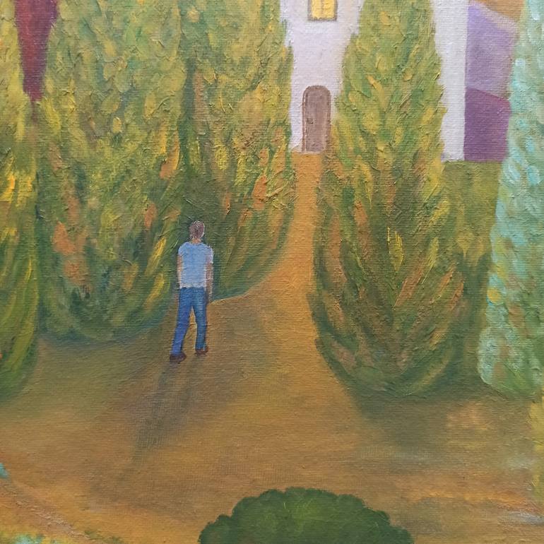 Original Expressionism Landscape Painting by Angeles M Pomata