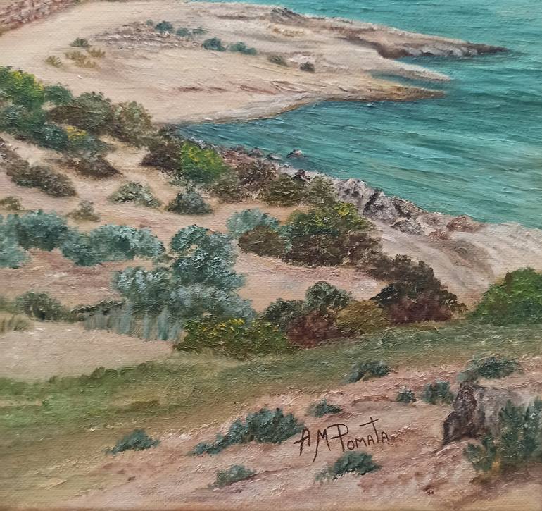 Original Contemporary Architecture Painting by Angeles M Pomata