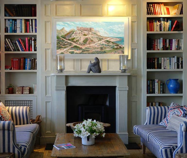 Original Contemporary Architecture Painting by Angeles M Pomata