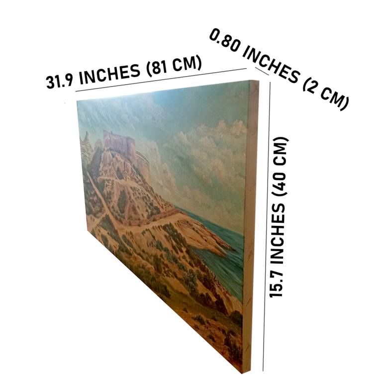 Original Contemporary Architecture Painting by Angeles M Pomata