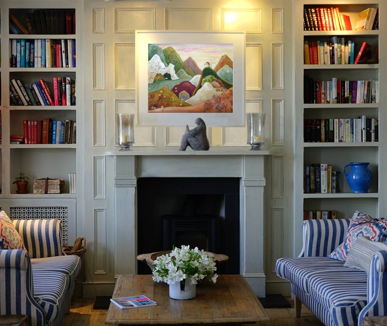 Original Expressionism Landscape Painting by Angeles M Pomata