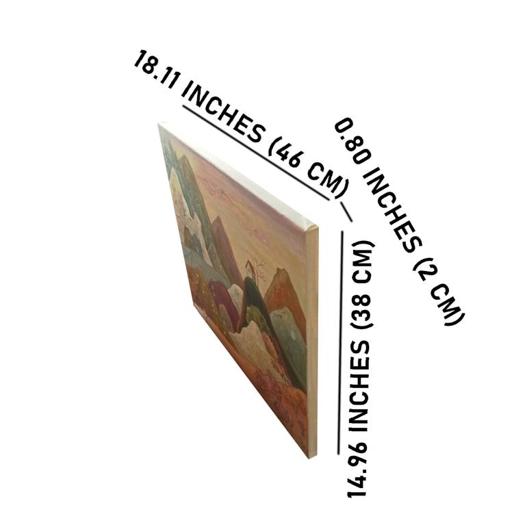 Original Expressionism Landscape Painting by Angeles M Pomata