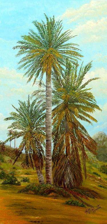 Original Impressionism Tree Paintings by Angeles M Pomata