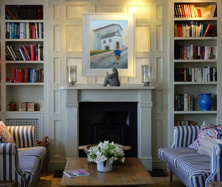 Original Conceptual Children Painting by Angeles M Pomata