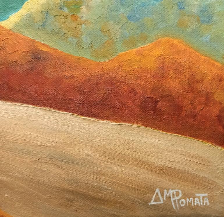 Original Expressionism Landscape Painting by Angeles M Pomata