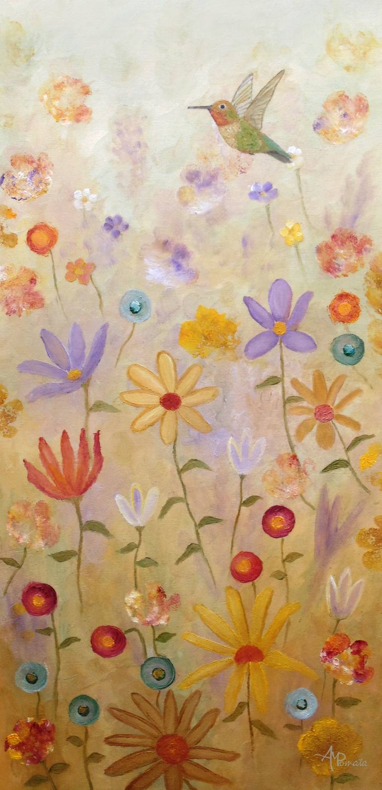 Print of Art Deco Floral Paintings by Angeles M Pomata