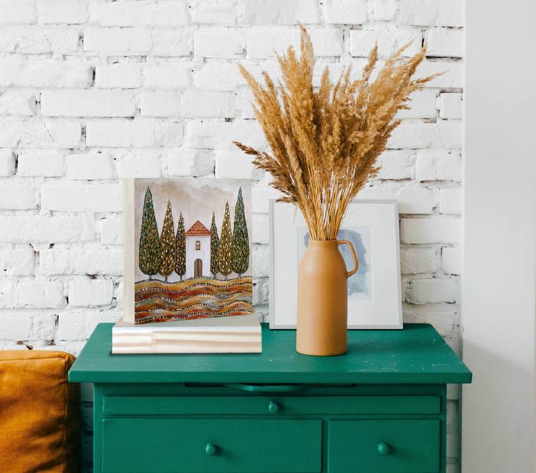 Original Expressionism Home Painting by Angeles M Pomata