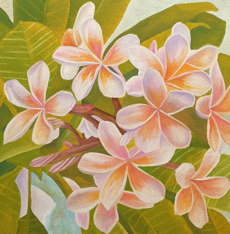 Original Floral Painting by Angeles M Pomata