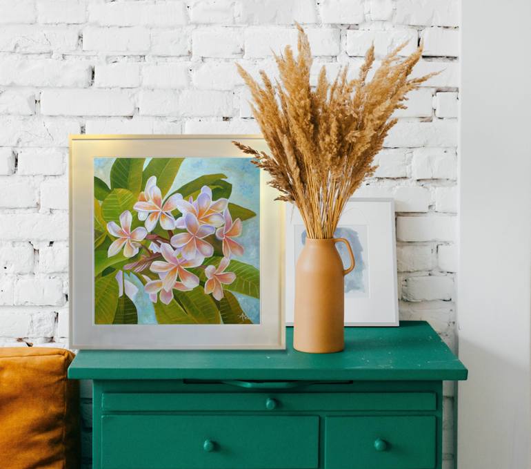 Original Floral Painting by Angeles M Pomata