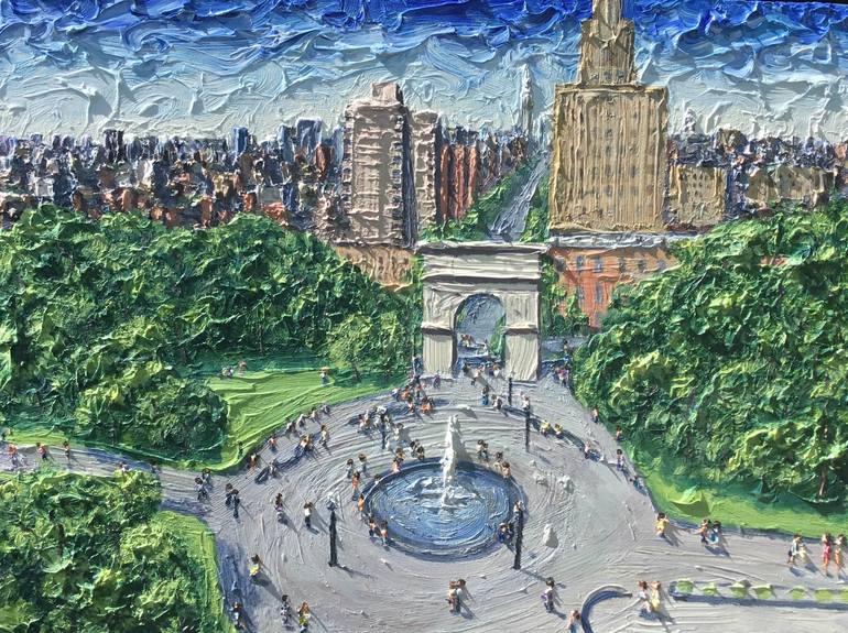 Above Washington Square Park Painting by Brian Josselyn Saatchi Art