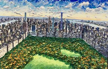 Original Expressionism Cities Paintings by Brian Josselyn