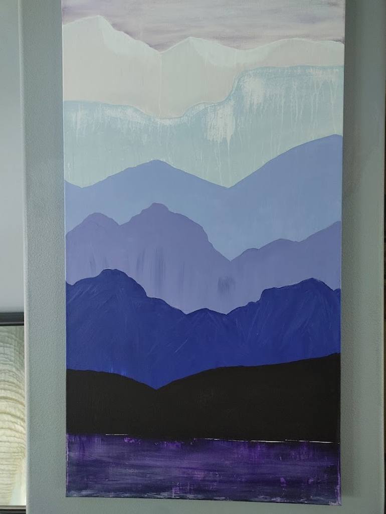 Mountain layers. Painting by JEFFREY MCCLENAHAN | Saatchi Art