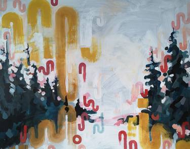 Original Abstract Expressionism Abstract Painting by Jessica Stepushyn