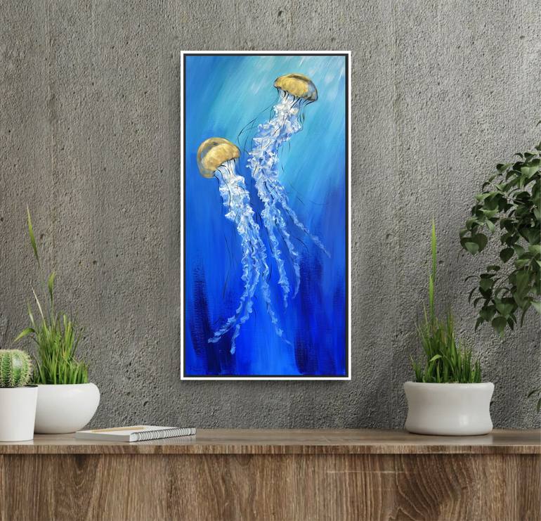 Original Fine Art Fish Painting by Irina Redine