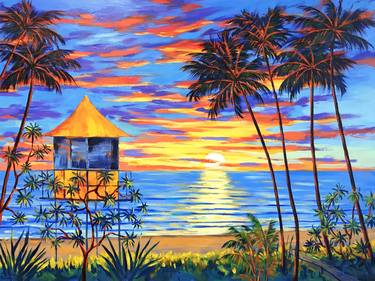 Original Impressionism Beach Paintings by Irina Redine