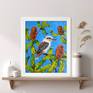 Kookaburra and Banksia by Irina Redine