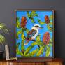 Kookaburra and Banksia by Irina Redine