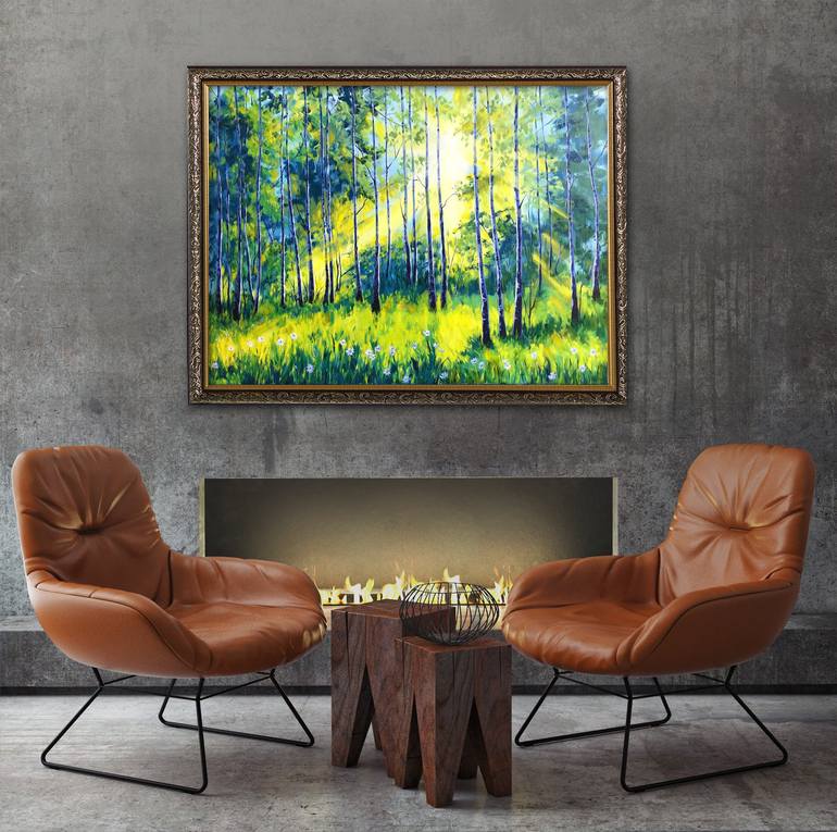 Original Impressionism Landscape Painting by Irina Redine