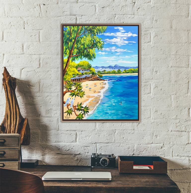 Original Beach Painting by Irina Redine