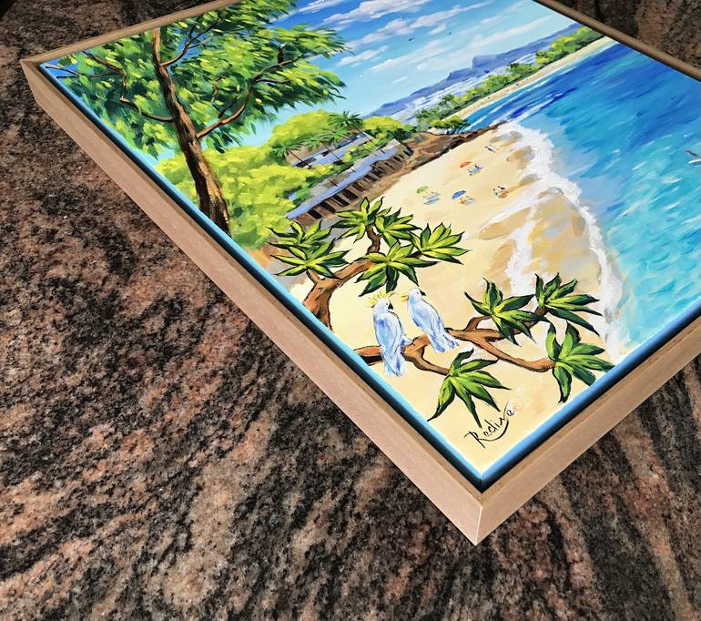 Original Beach Painting by Irina Redine