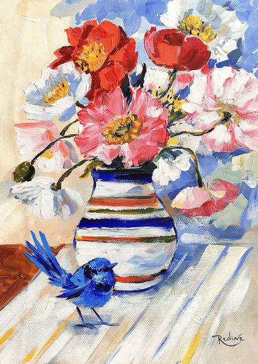 Original Floral Painting by Irina Redine