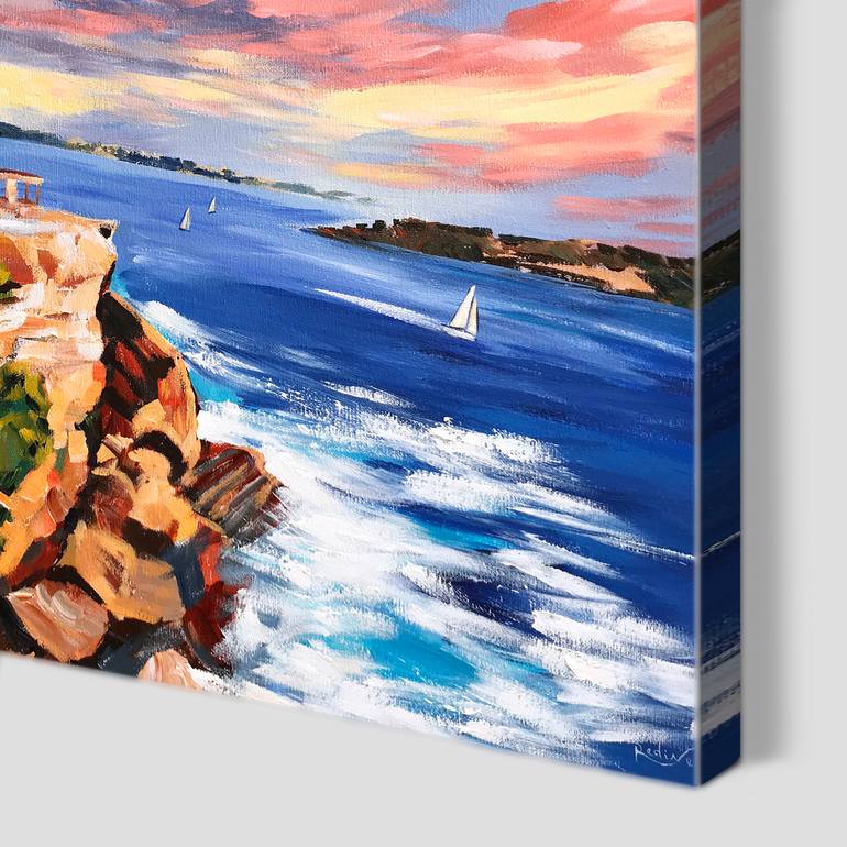 Original Impressionism Beach Painting by Irina Redine