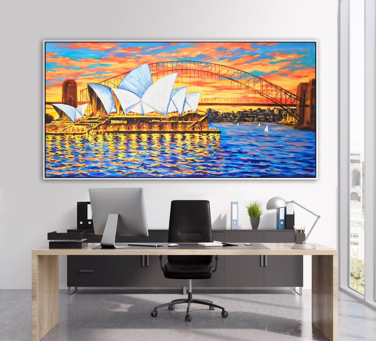 Original Impressionism Architecture Painting by Irina Redine
